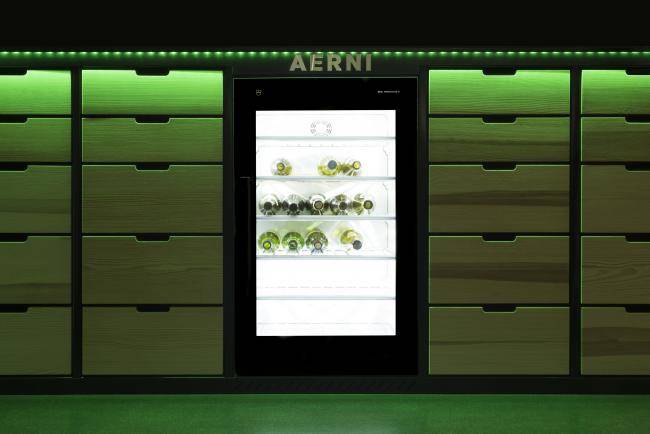 LED-Beleuchtung, Weingestell, holz, aerni, bild, image